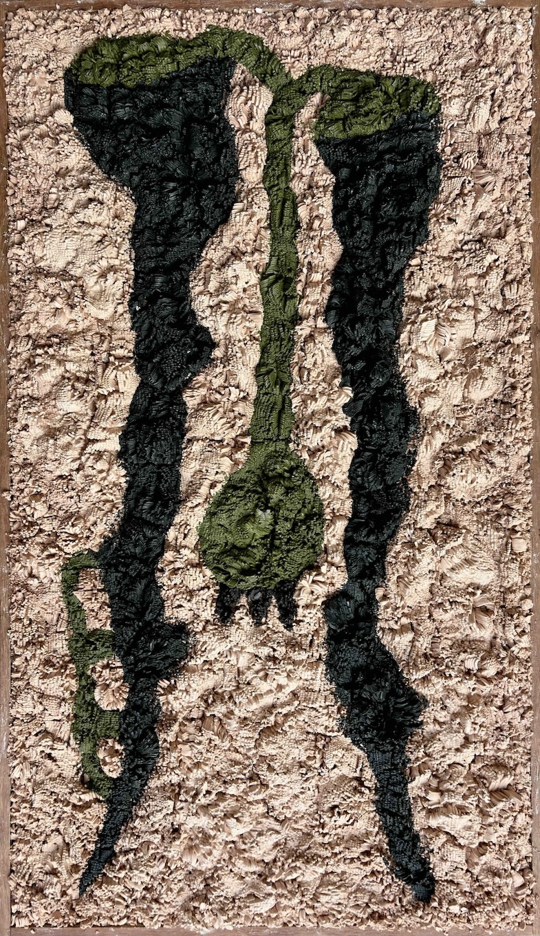 Mojahid Musa, found object, clay painting, dhaka art summit